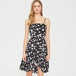 Cooper St. Wildcat Wrap Mini Dress Black White, Size 10